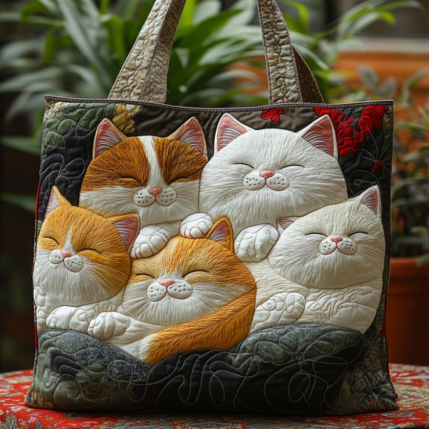 KittyZzz Quilted Tote Bag Animal print