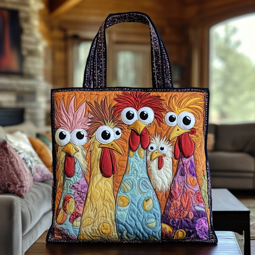 Chick'n'Chuckle XR3009015CL Quilted Tote Bag Animal print