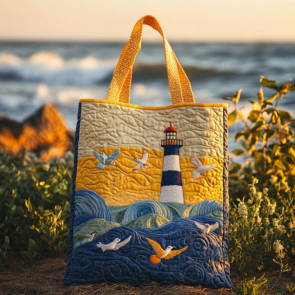 Skyflight Lighthouse WN3009048CL Quilted Tote Bag Featured