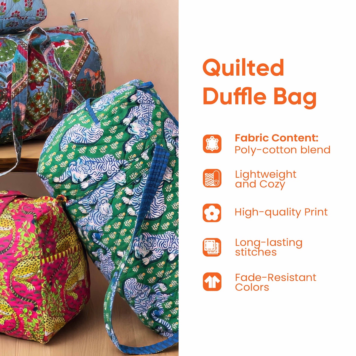 Ocean Drift Quilted Duffle Bag