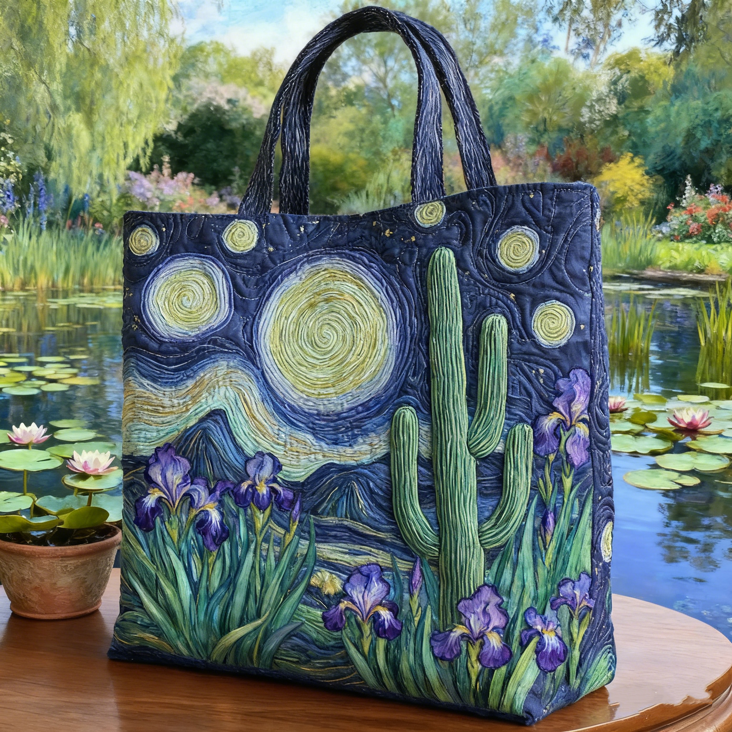 Cactus & Iris Starry Skies Canvas Tote Bag