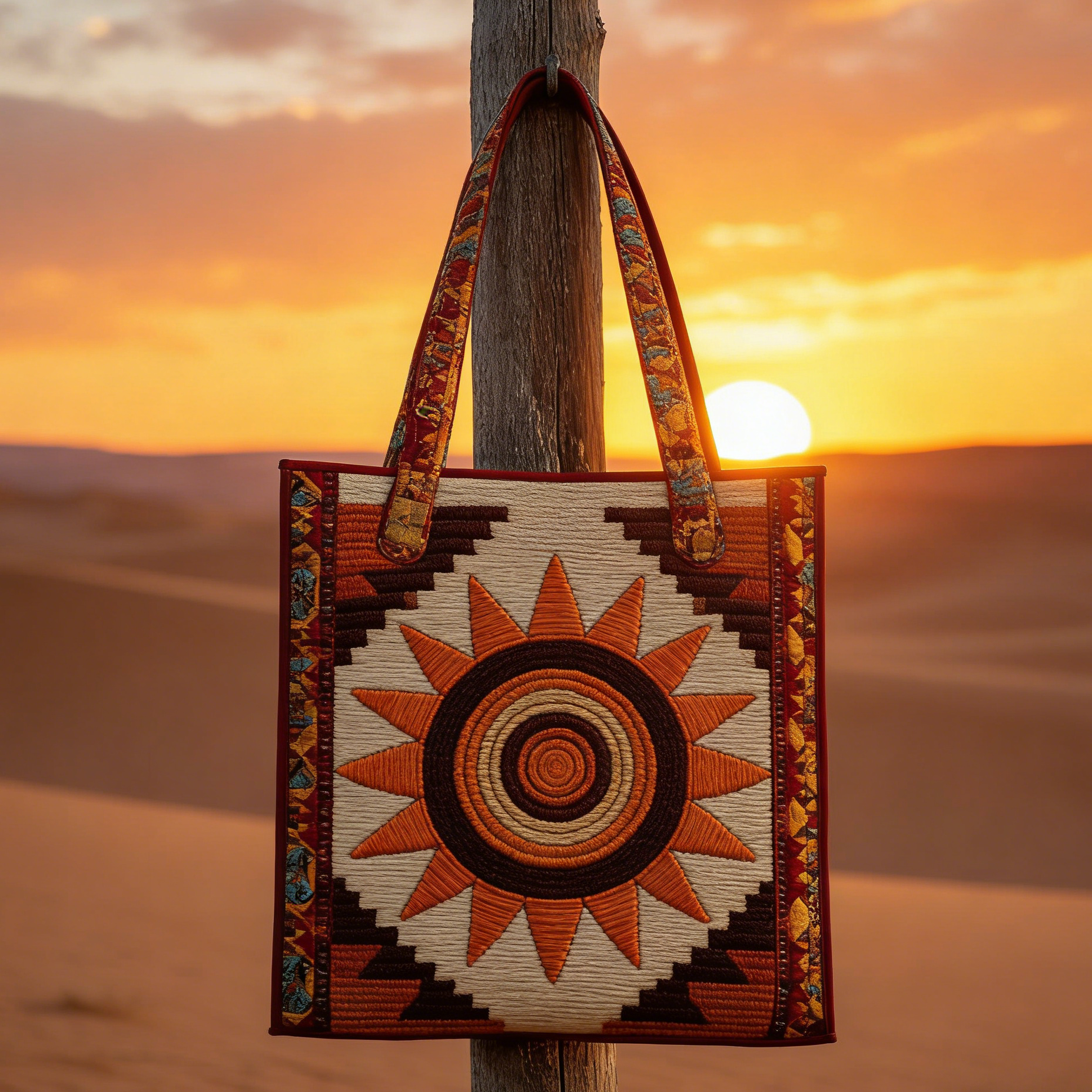 Desert Sun Quilted Tote Bag