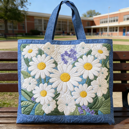 Daisy Quilted Tote Bag