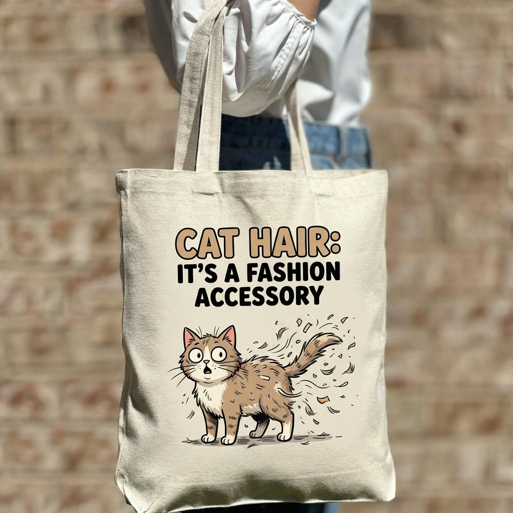 Cat Chic Carryall Fashion Forward Bag Canvas Tote Bag