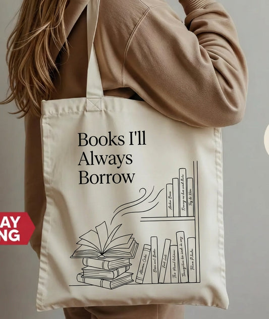 Borrowed Wisdom Exclusive for Book Lovers Canvas Tote Bag