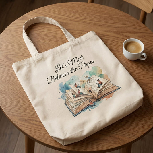 Whimsical Pages Embrace Your Story Canvas Tote Bag