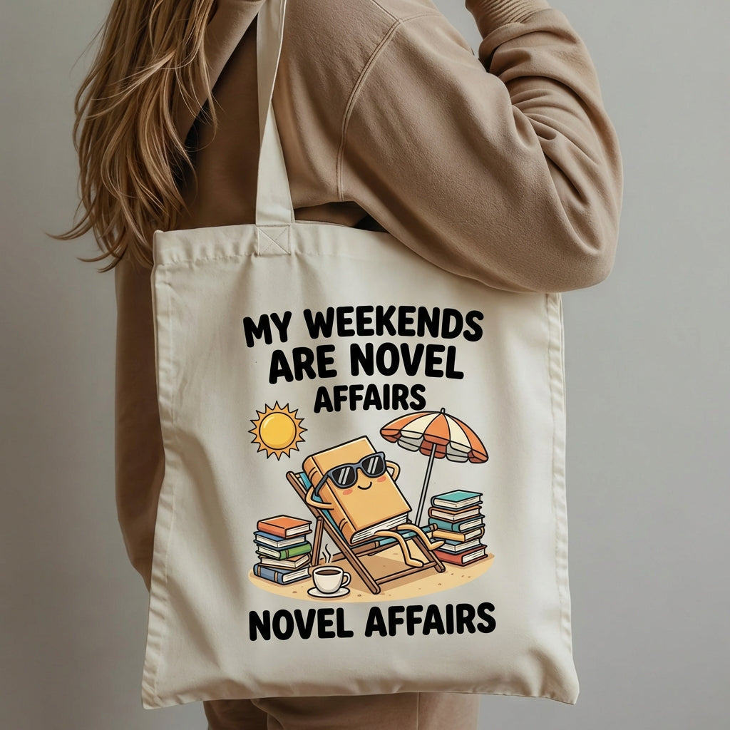Relax & Read Novel Affairs Canvas Tote Bag