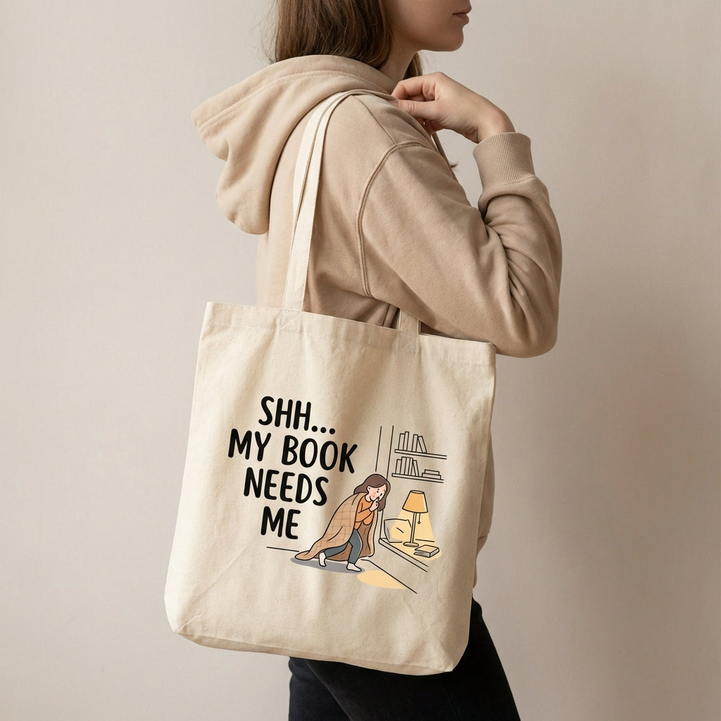 Escape to Book Bliss Reader's Canvas Tote Bag
