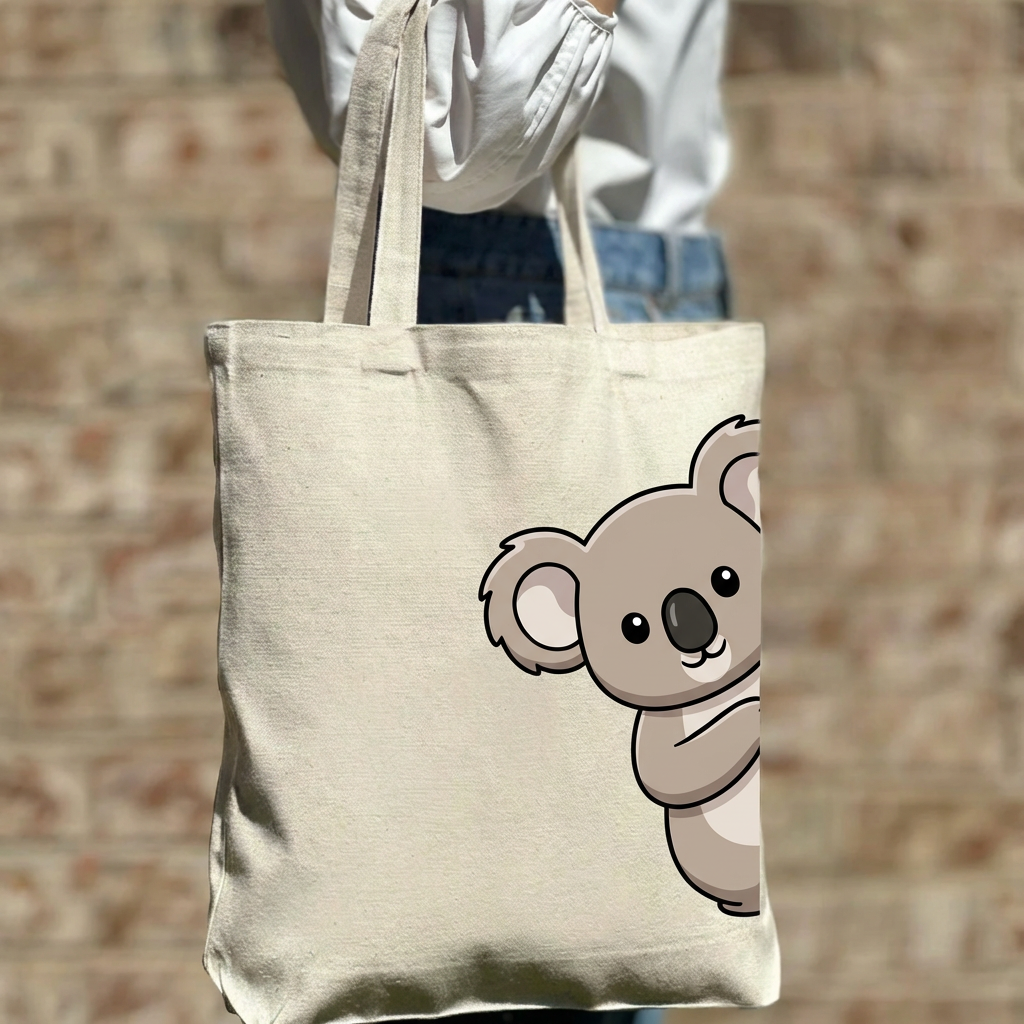 Hugged by Nature Exclusive Koala Bag Canvas Tote Bag