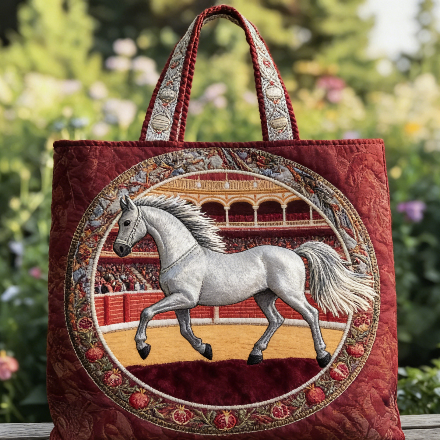 Iberian Passion Quilted Tote Bag