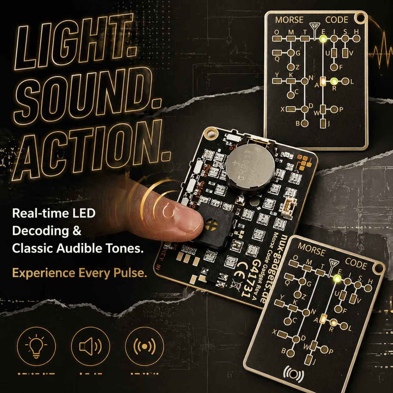 Morse Code Trainer Card Pro (LED Edition) 8