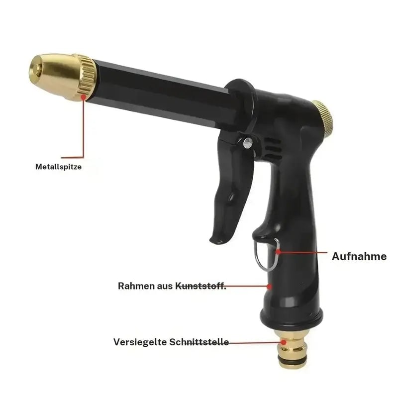 FathersDayGift Portable High Pressure Water Sprayer, Adjustable Garden Hose Nozzle Sprayer, Car Washing & Maintenance To 6