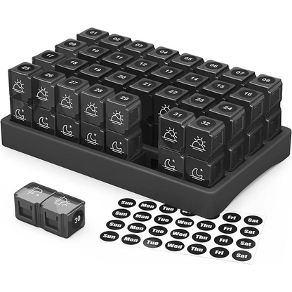 Monthly AM/PM Pill Organizer 2