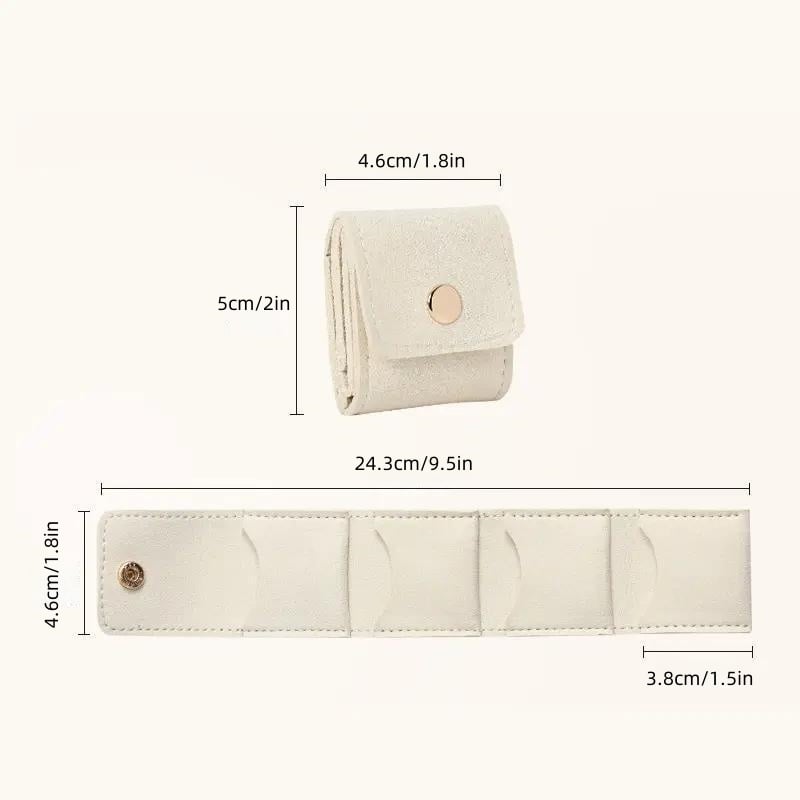 3-Piece Mini Travel Jewelry Bag