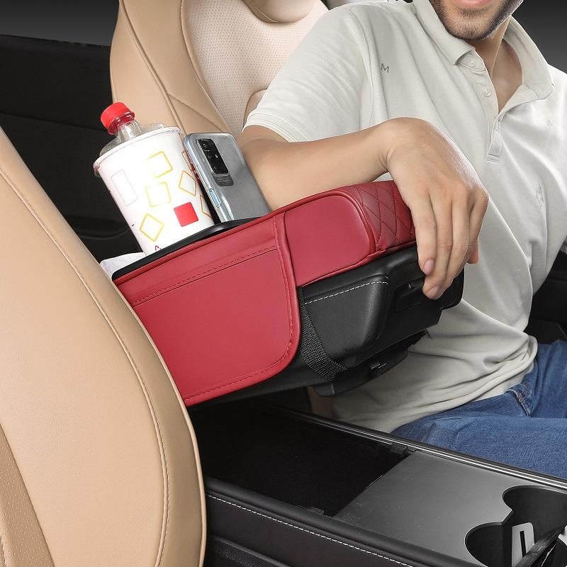 Multifunctional PU Leather Car Armrest Box Mat 5