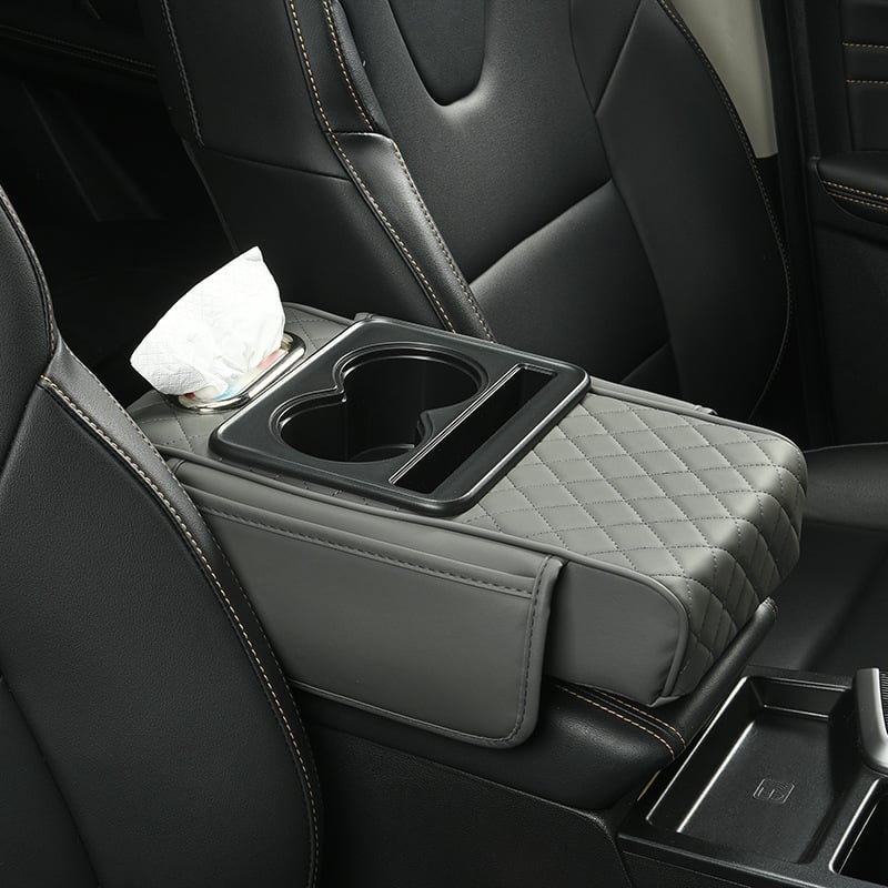 Multifunctional PU Leather Car Armrest Box Mat 8