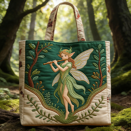 Woodland Fairy Quilted Tote Bag