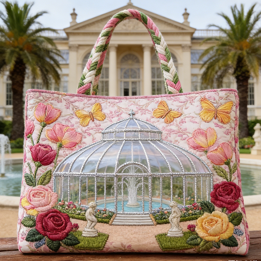 French Garden Glasshouse Tote Bag