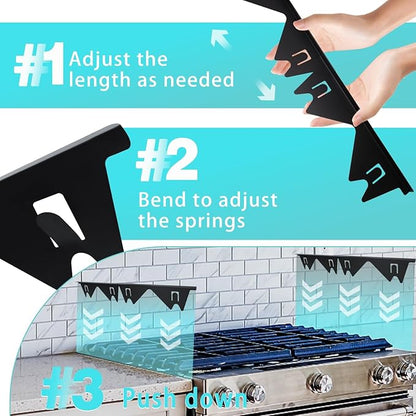 Retractable Stainless Steel Stove Gap Covers 4