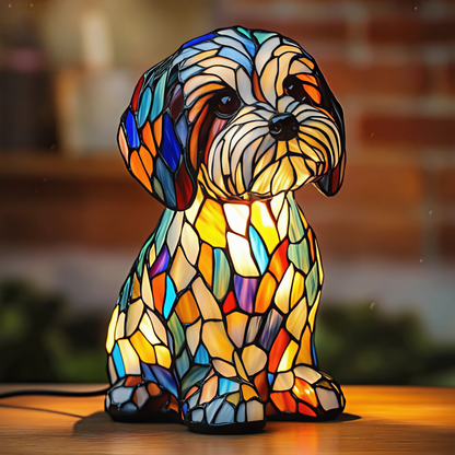 Lampe artistique en résine maltaise 
