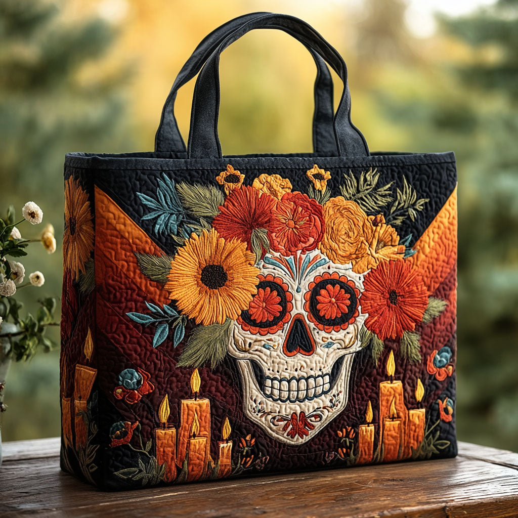 Night of Memory Quilted Tote  Bag  Featured