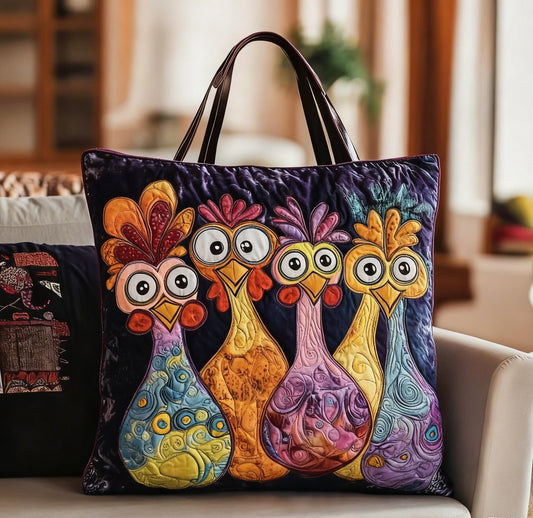 Funny Five XR3009014CL Quilted Tote Bag  Animal print