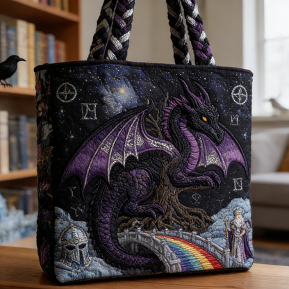Magical Realm Quilted Tote Bag