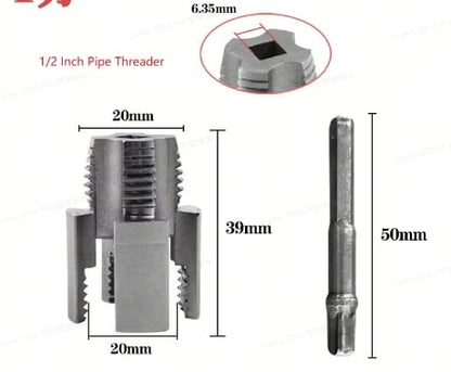 Pipe Tapping and Threading Tool | Dual-Specification Compatible 2