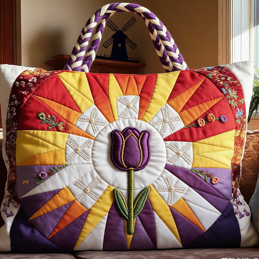 Netherlands Vibrant Quilted Tote Bag