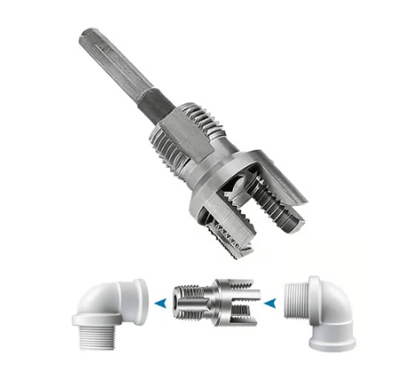 Pipe Tapping and Threading Tool | Dual-Specification Compatible 1