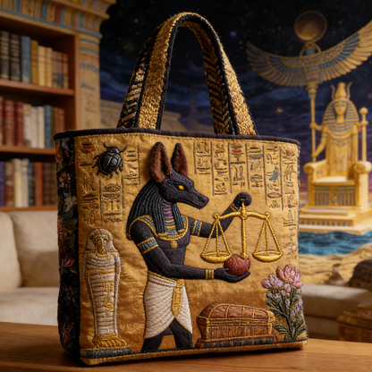 Ancient Egypt Quilted Tote Bag