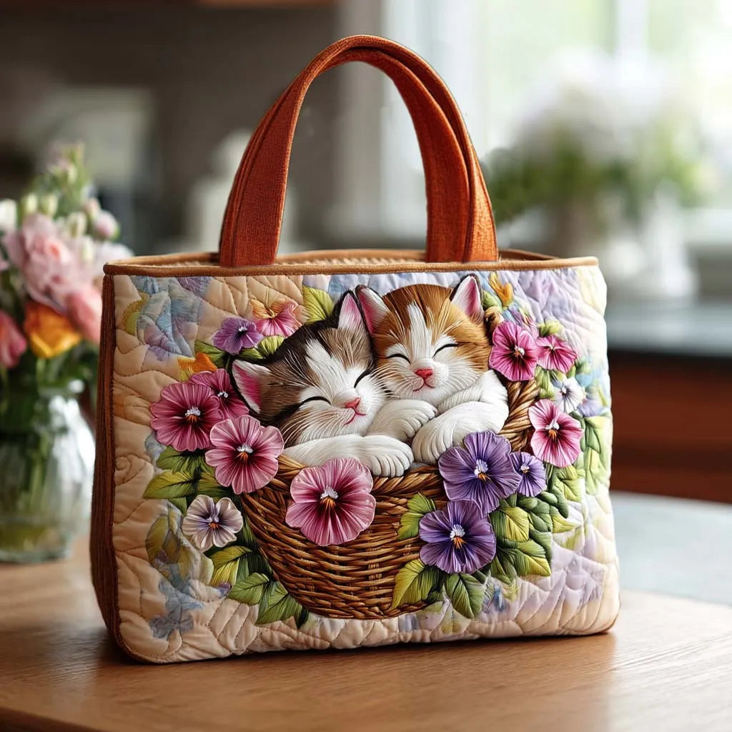 Charming Paws Quilted Tote Bag