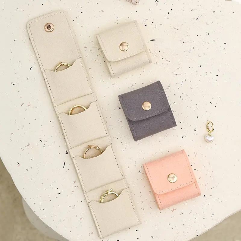 3-Piece Mini Travel Jewelry Bag