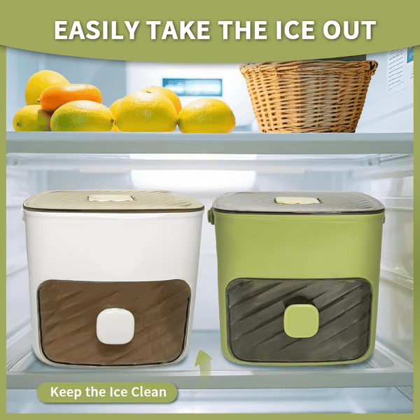 Portable Ice Maker with Lid and Storage Box ( Includes Ice Tongs) 5