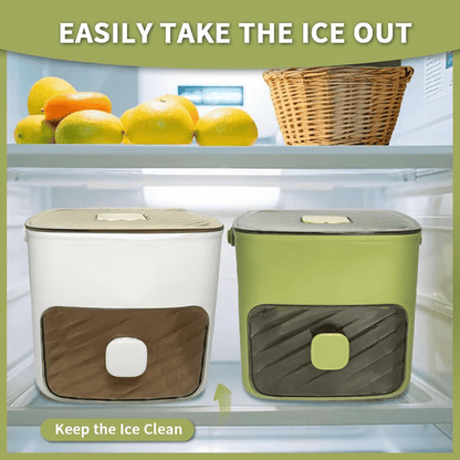 Portable Ice Maker with Lid and Storage Box ( Includes Ice Tongs) 5