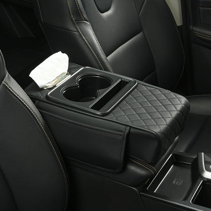 Multifunctional PU Leather Car Armrest Box Mat 2