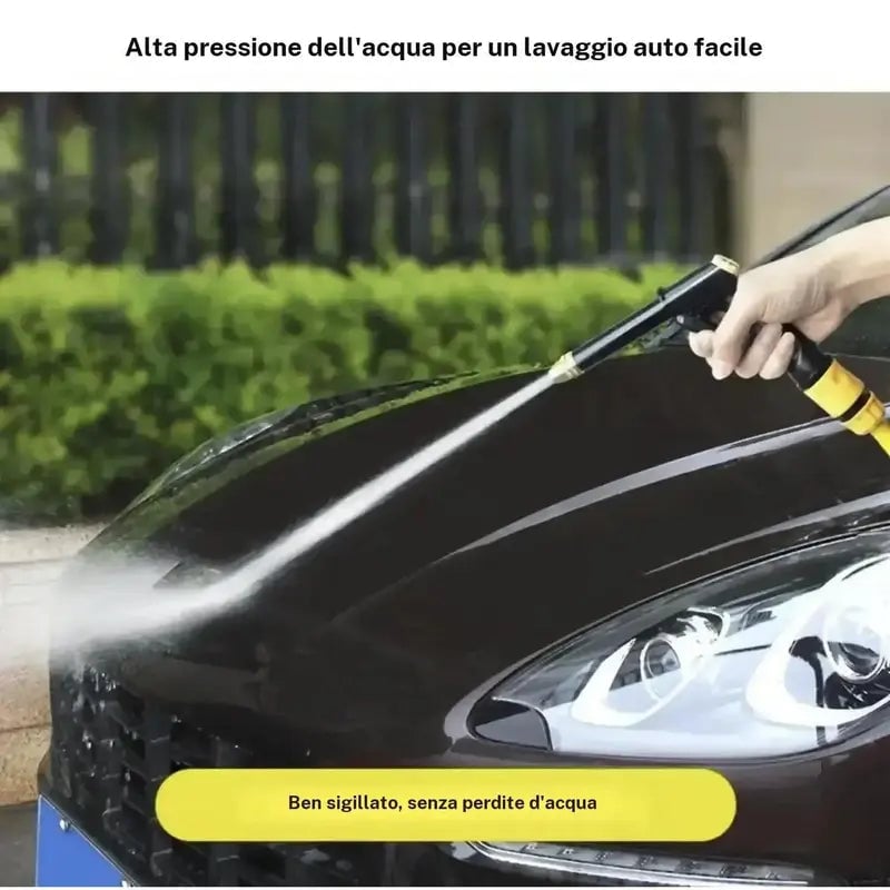 FathersDayGift Portable High Pressure Water Sprayer, Adjustable Garden Hose Nozzle Sprayer, Car Washing & Maintenance To 5