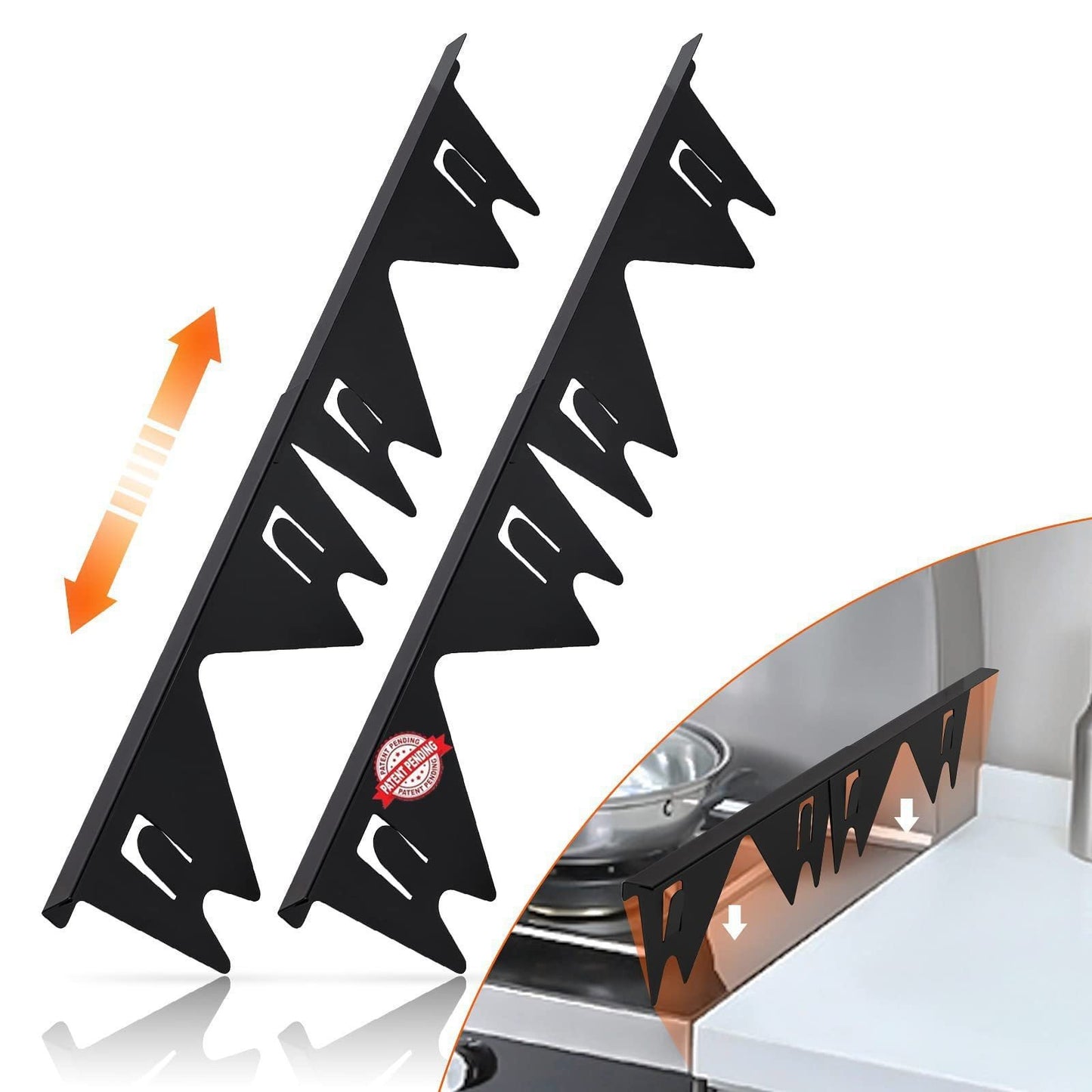 Retractable Stainless Steel Stove Gap Covers 9