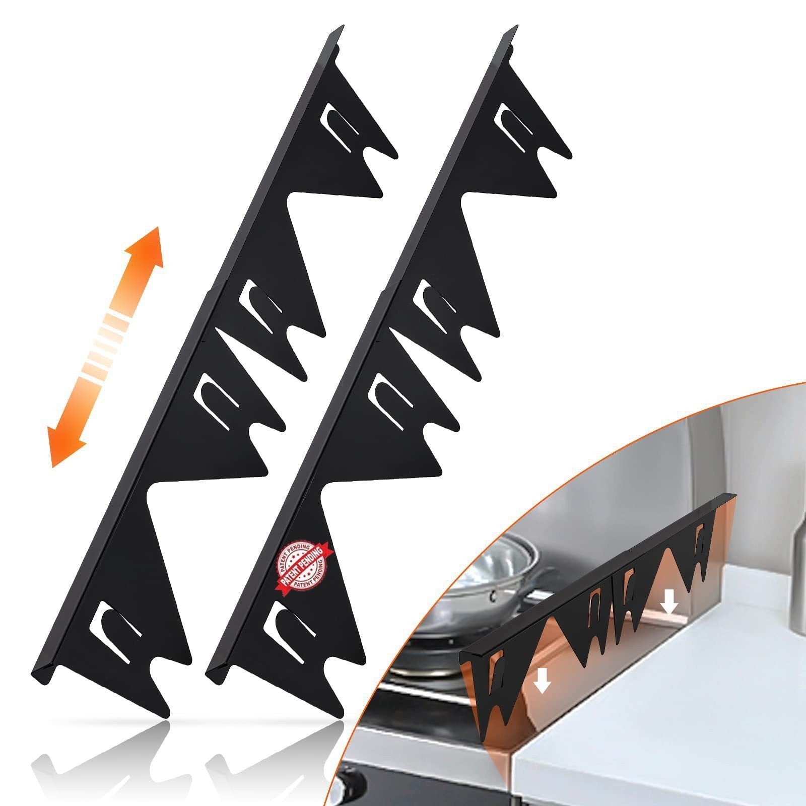 Retractable Stainless Steel Stove Gap Covers 9