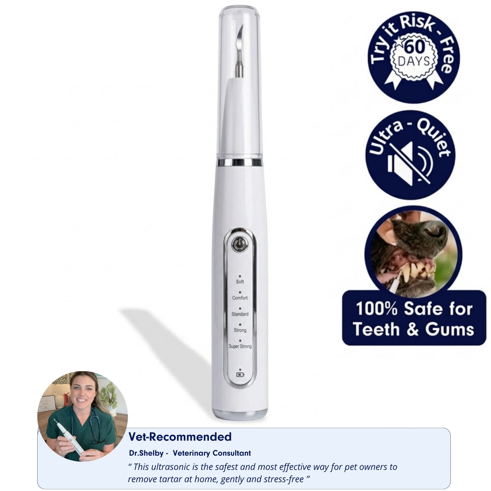 ZakkaHub ultrasonic dog tartar remover product image 1