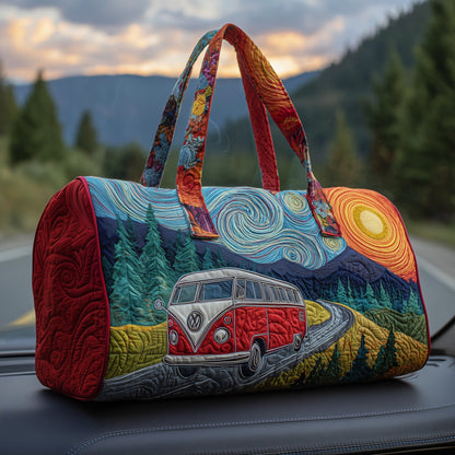 Hippie Van Quilted Duffle Bag