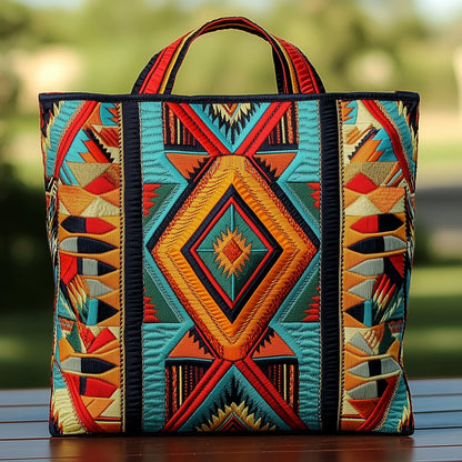 Native American Quilted Tote Bag