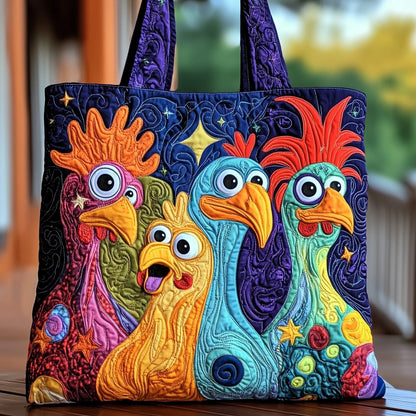 Chicken Quilted Tote Bag