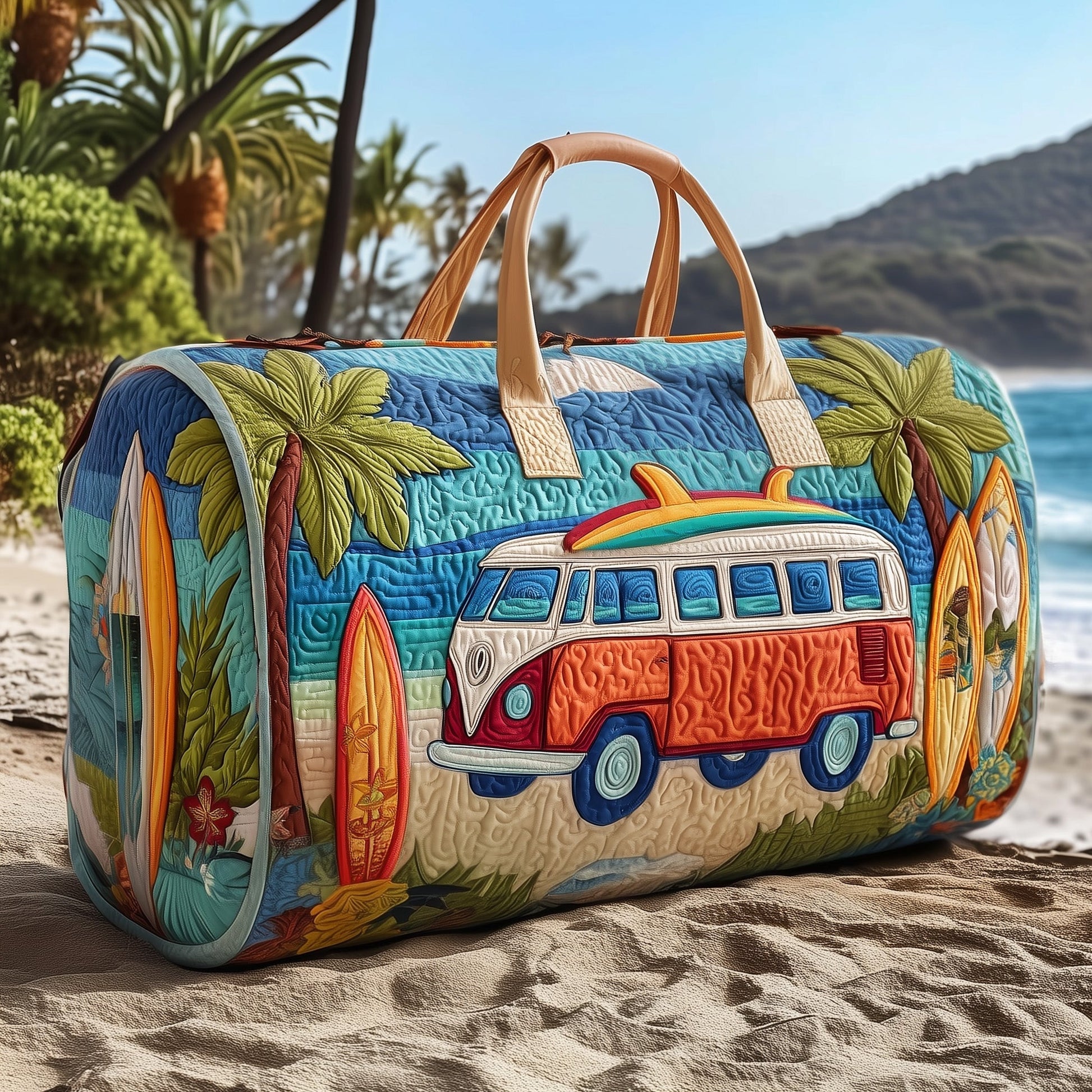 Hippie Van Quilted Duffle Bag GFTOMA2886