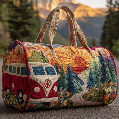 Hippie Van Quilted Duffle Bag