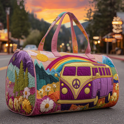 Hippie Van Quilted Duffle Bag