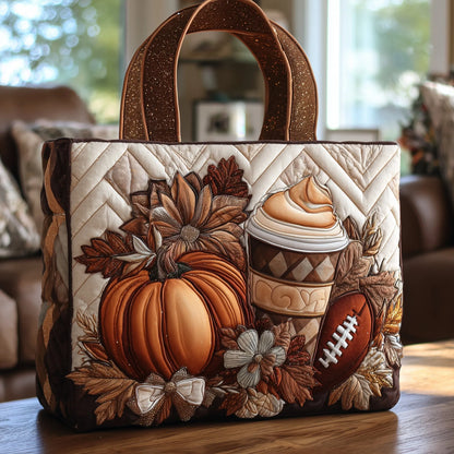 Autumn Lovers Quilted Tote Bag