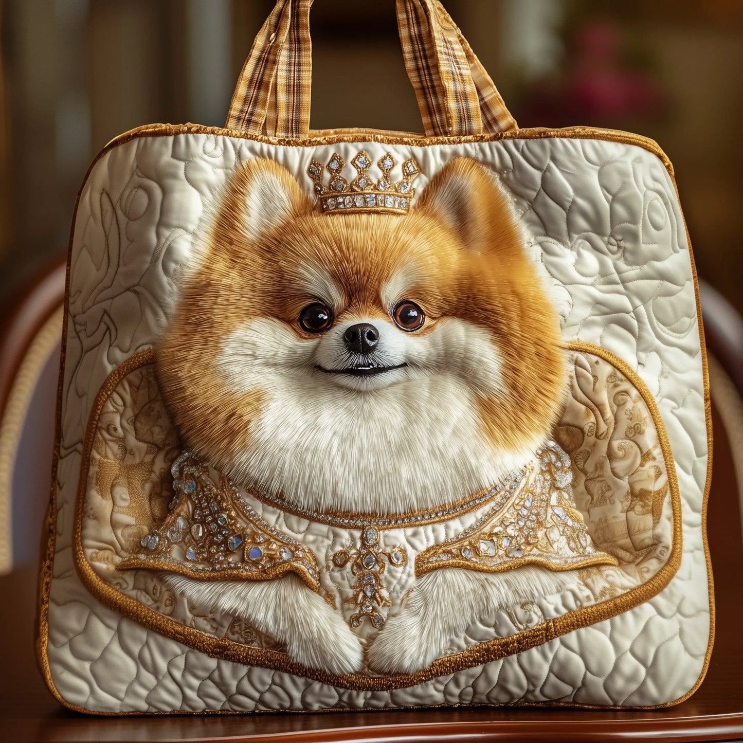 Pom King Majesty Quilted Tote Bag