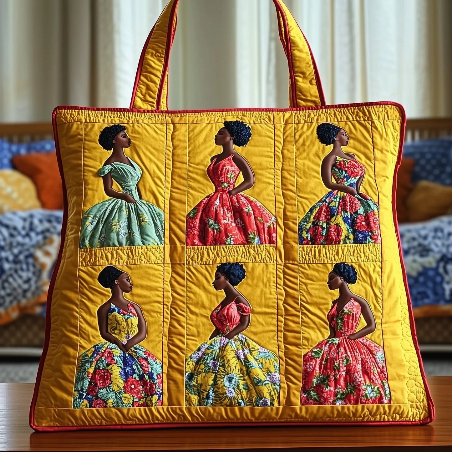 Melanin Quilted Tote Bag