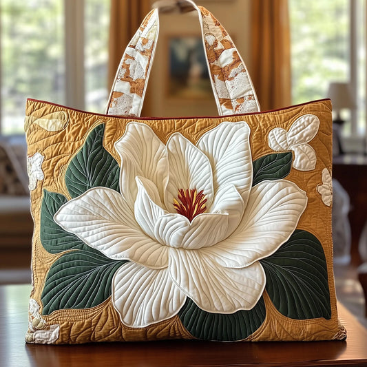 Magnolia Quilted Tote Bag